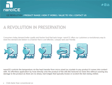 Tablet Screenshot of nanoiceglobal.com